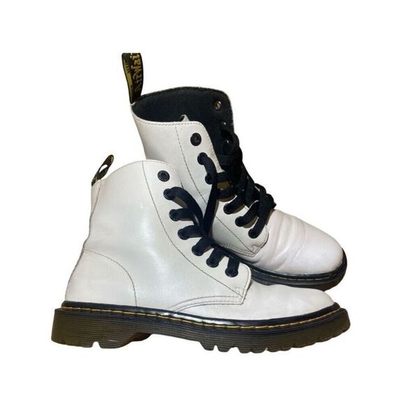 Doc Marten Luana White Combat Boots - Picture 4 of 7